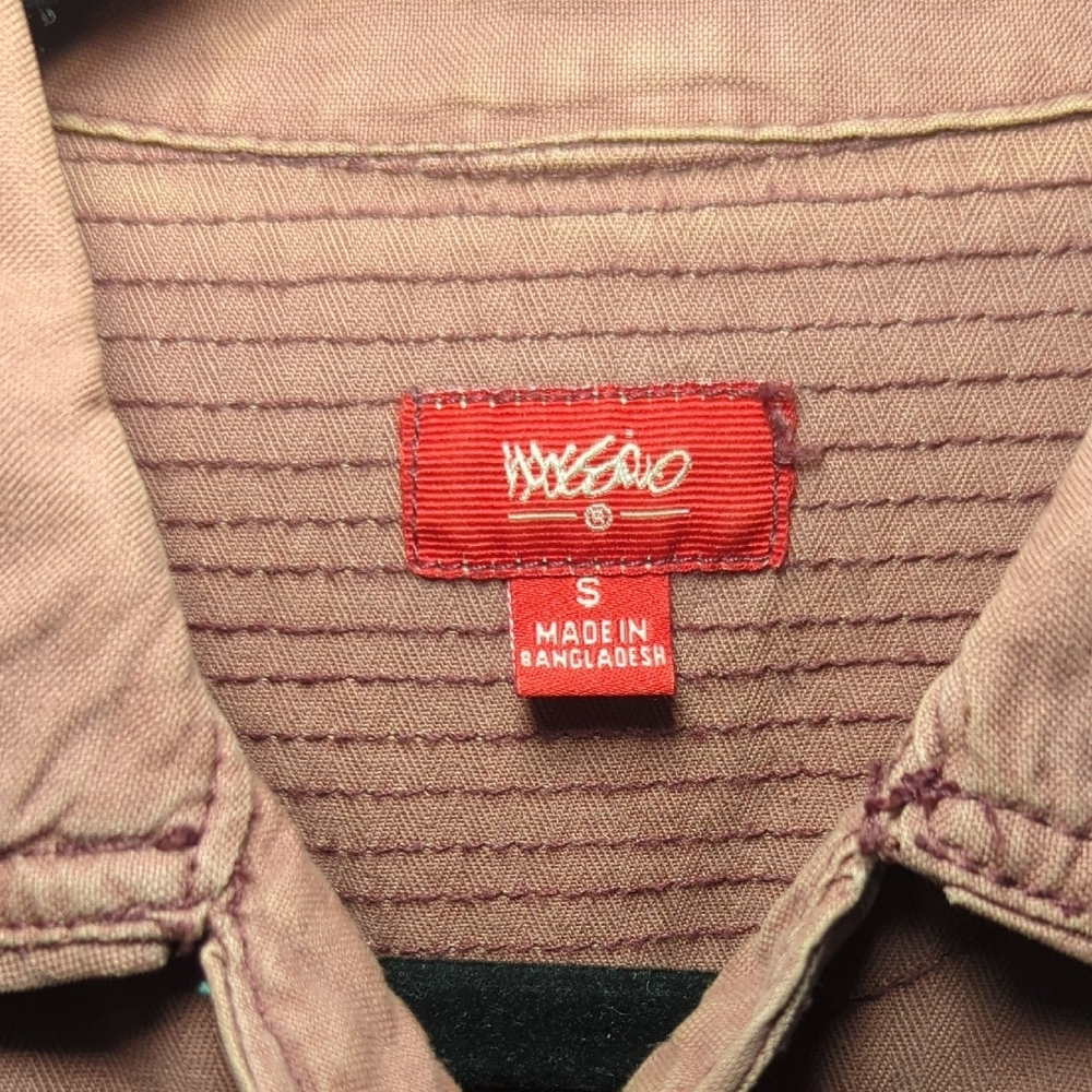Mossimo Utility Jacket Dusty Pink Y2K 100% Cotton Pockets Short Women's Size S - Picture 2 of 9